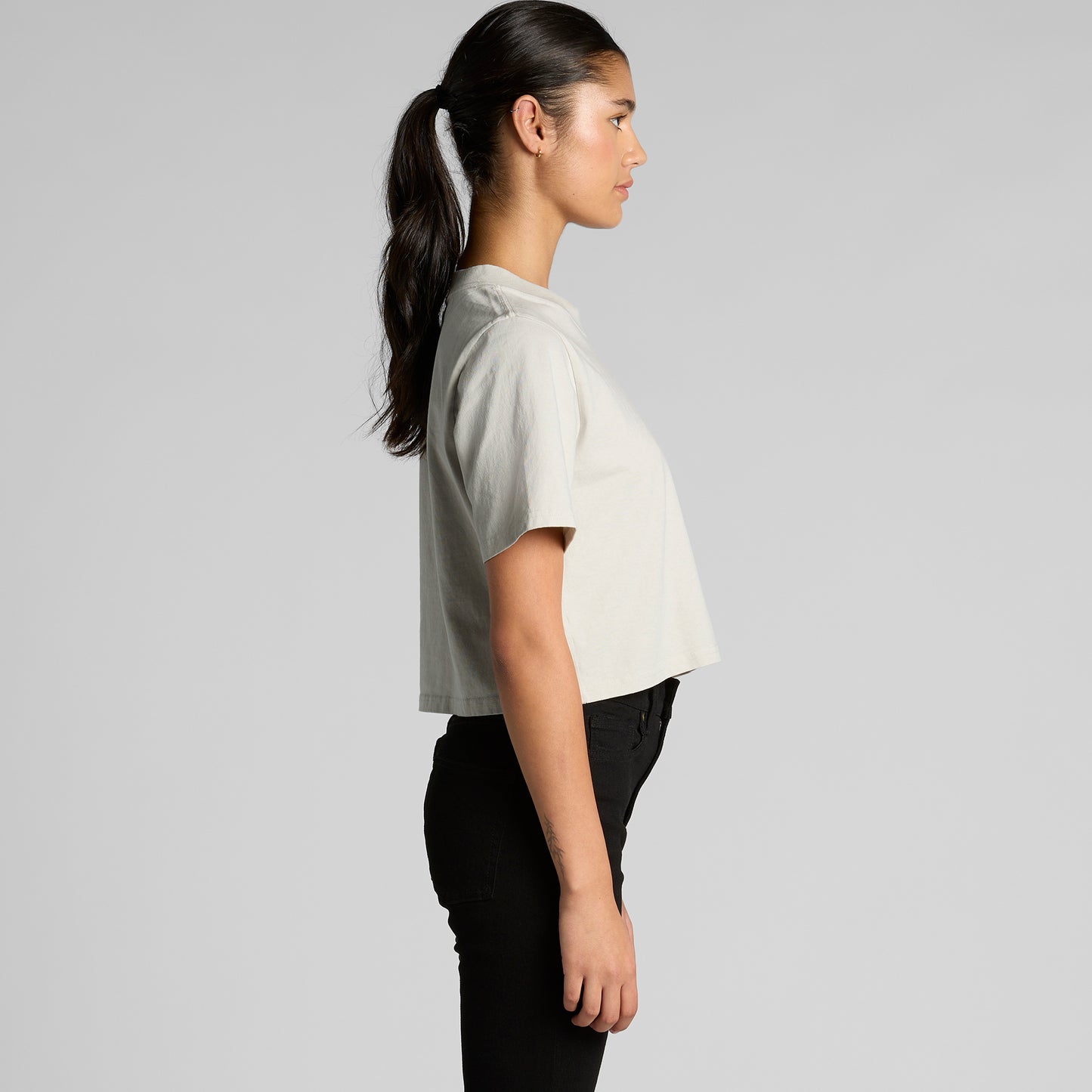 SKULL Heavy Faded Crop Tee