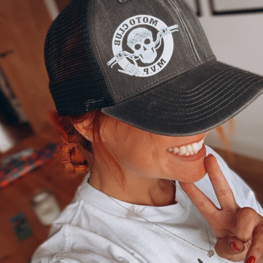 MOTOCLUB Faded Trucker