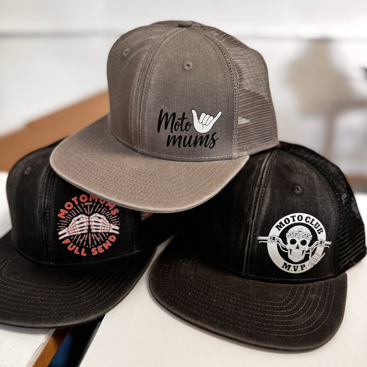 MOTOCLUB Faded Trucker