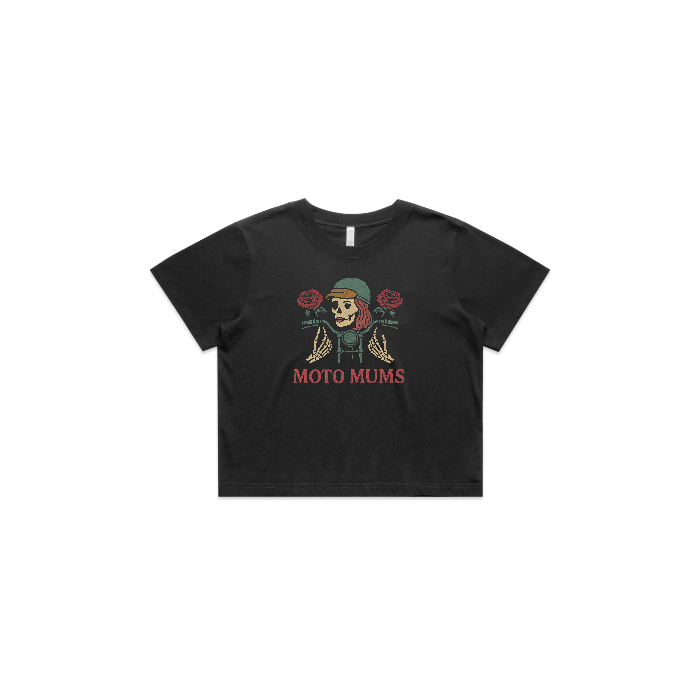 SKULL Heavy Faded Crop Tee
