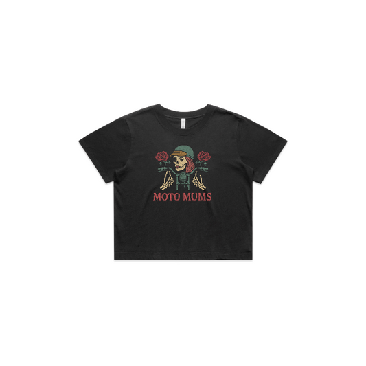 SKULL Heavy Faded Crop Tee