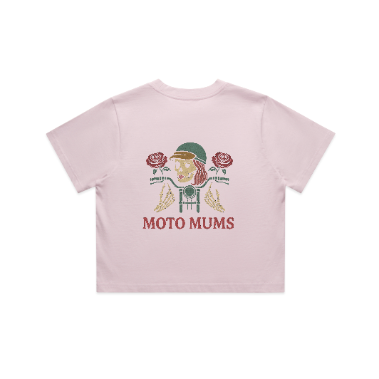 Skull Crop Tee in Orchid