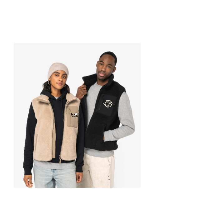 Unisex sherpa bodywarmer